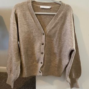Cozy ASTR Oatmeal Cardigan
